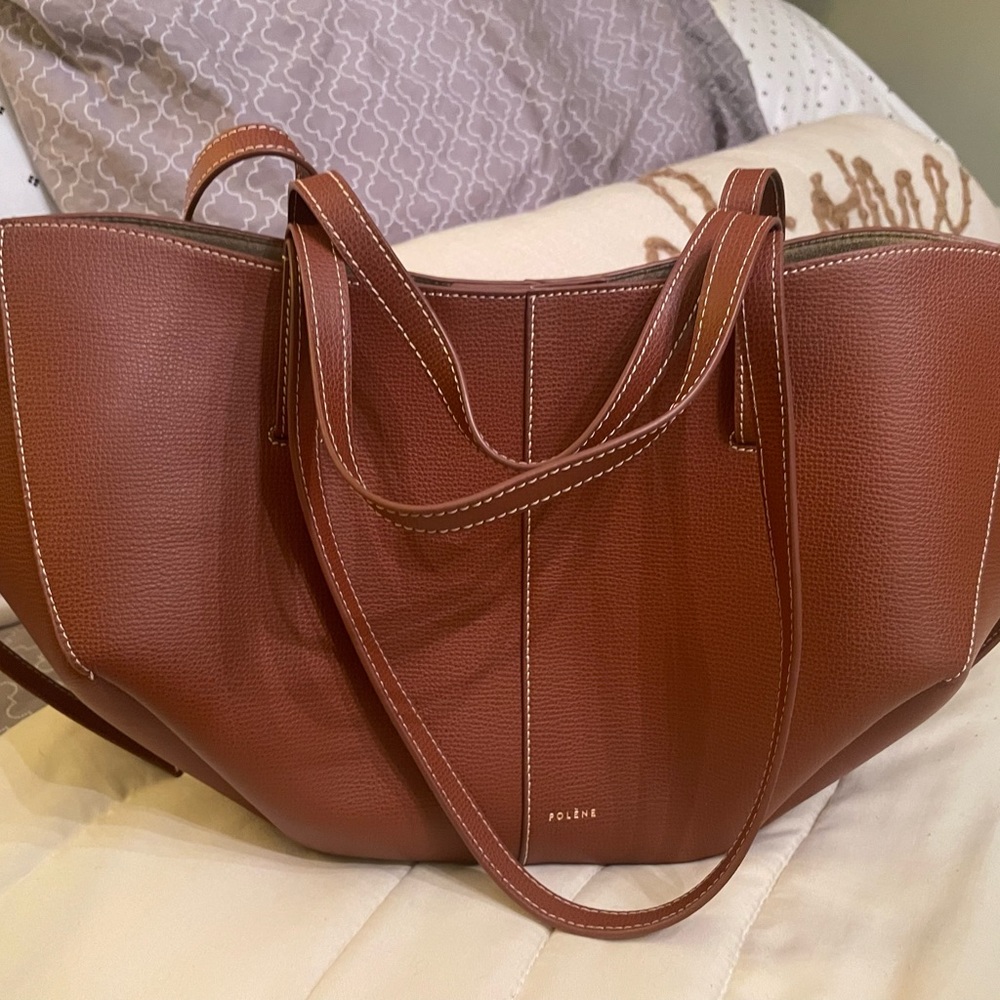 ❤️ BRAND NEW Polene Cyme Mini- Cognac Tote